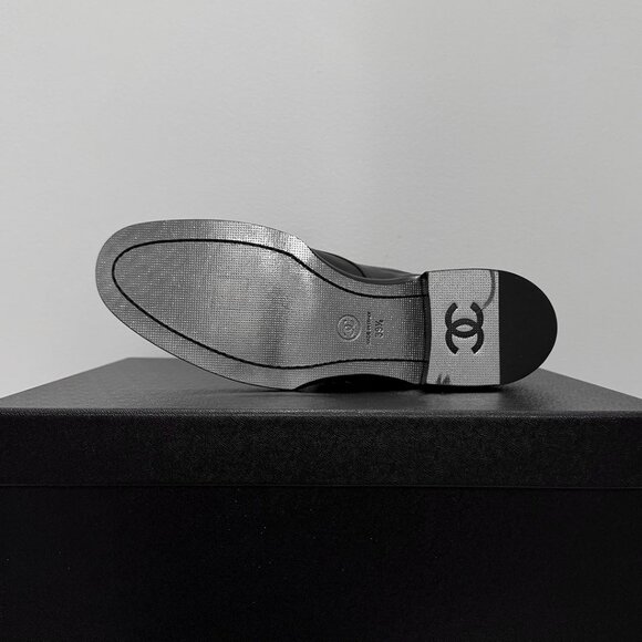 Chanel 2020-2021 Logo Combat Boots - Picture 6 of 12
